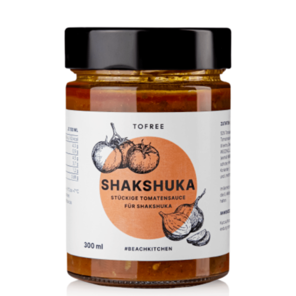 Wir präsentieren Ihnen den Import-Platzhalter für 267, unser 300-ml-Glas Tofree Shakshuka. Diese reichhaltige Tomatensauce bietet kräftige Aromen von Tomaten und Knoblauch für Ihre kulinarischen Kreationen. Das farbenfrohe Etikett hebt frische Zutaten hervor und verspricht ein authentisches Geschmackserlebnis.